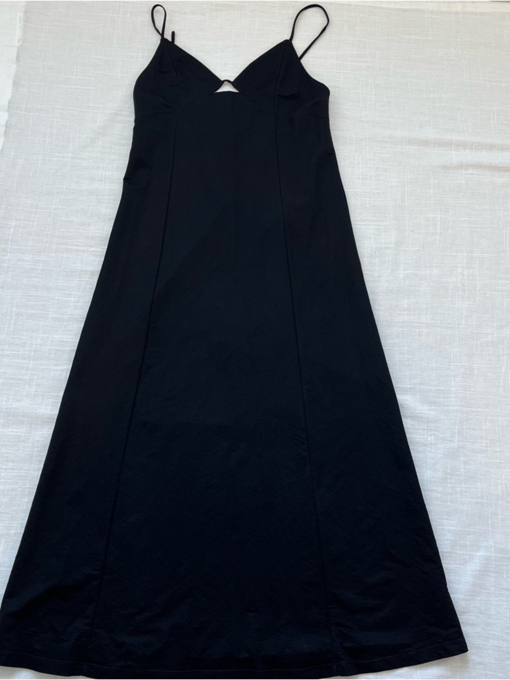 Mango Black Spaghetti Strap Slip Dress